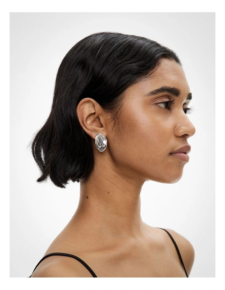 Lily Earrings in Silver image 2