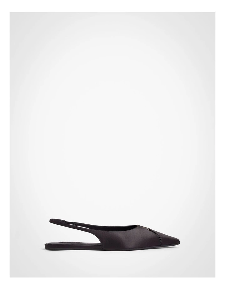 Nikki Slingback Flats in Black image 1