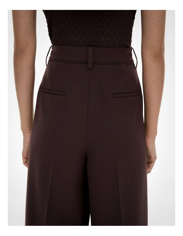 Piped Detail Pants in Espresso image 5