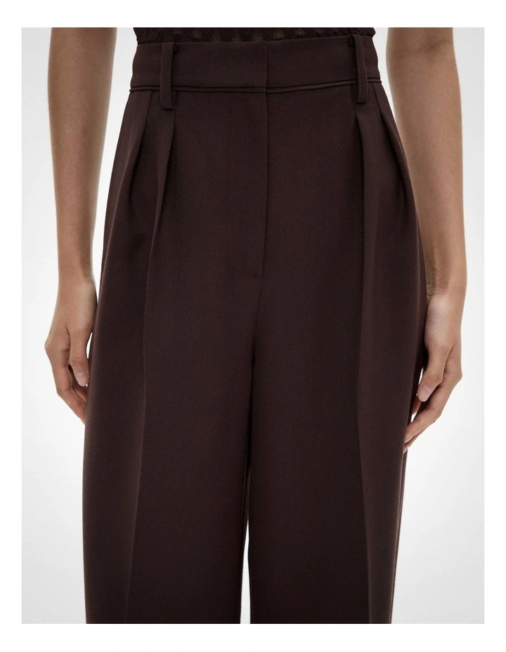 Piped Detail Pants in Espresso image 6