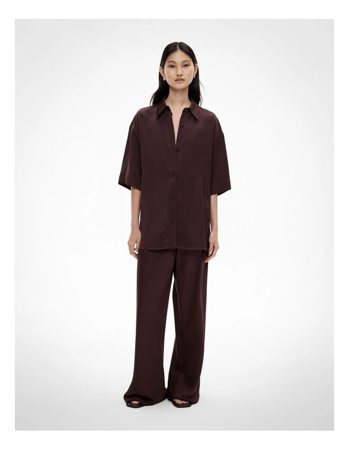 Longline Shirt in Espresso image 3