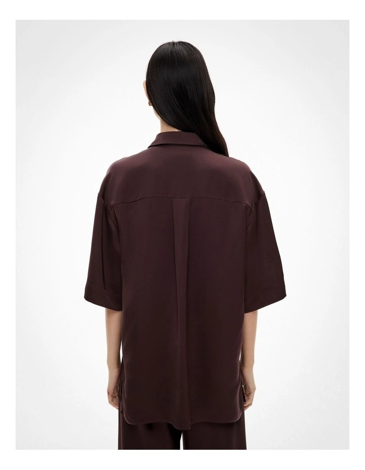 Longline Shirt in Espresso image 6