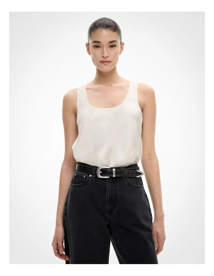 Scoop Camisole in Chalk image 1