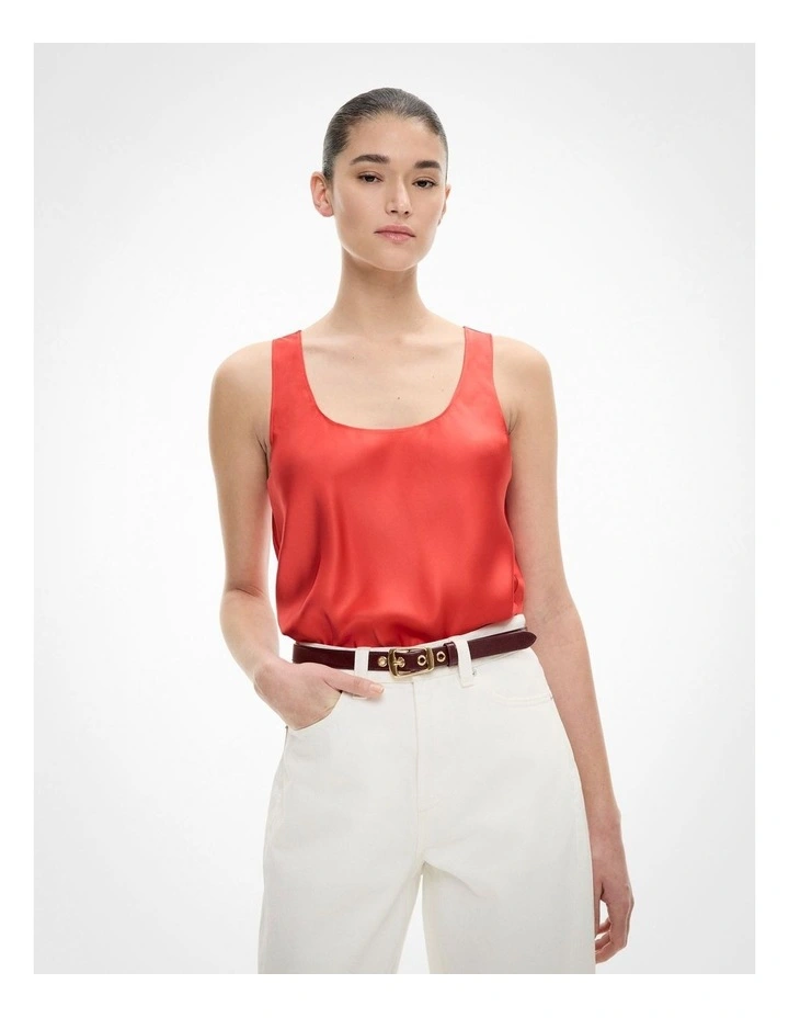 Scoop Camisole in Flame image 1