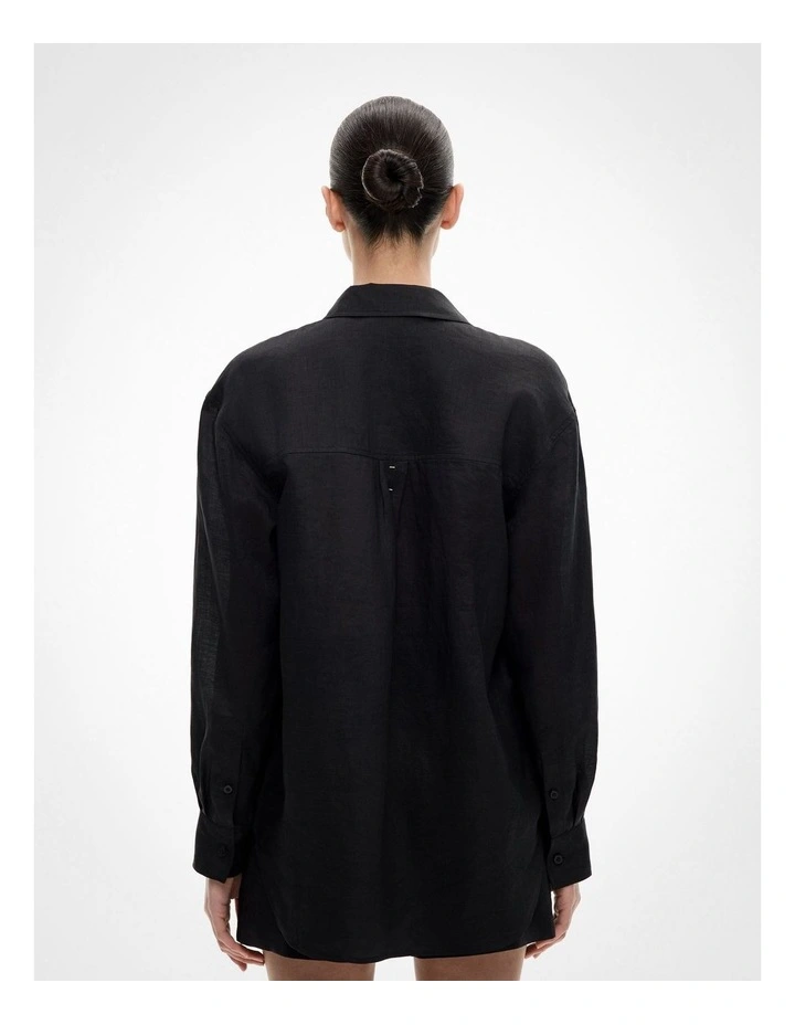 Panel Shirt in Black image 5