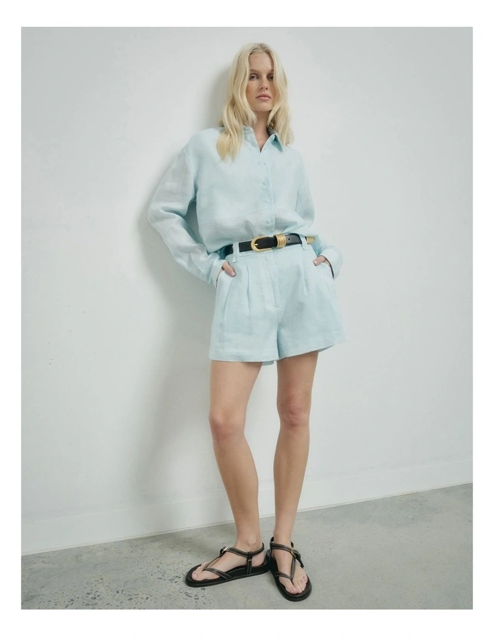 Panel Shirt in Aquamarine image 2