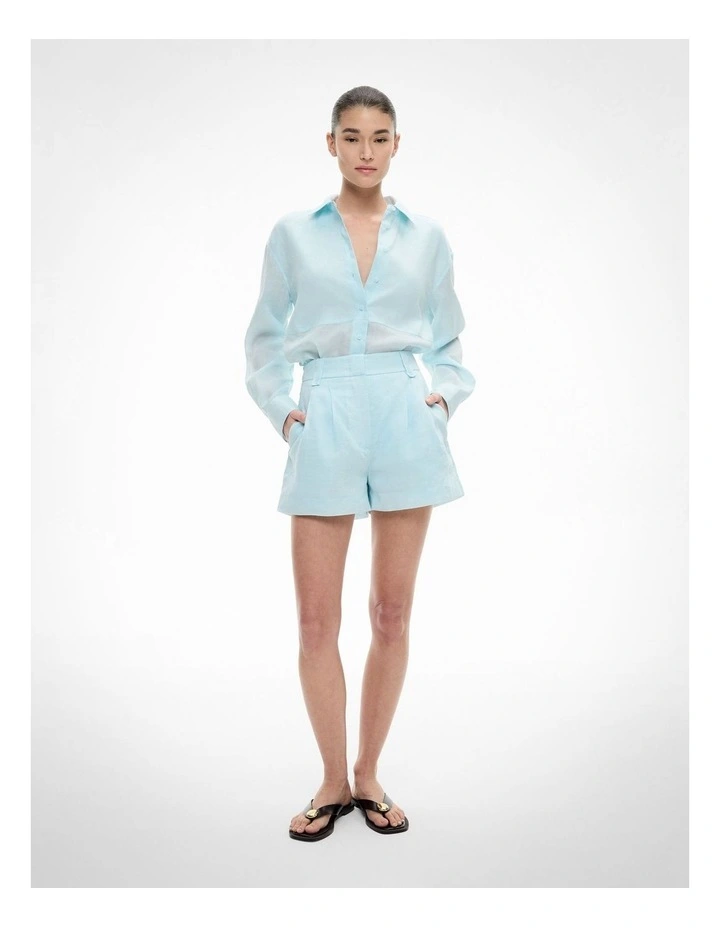 Panel Shirt in Aquamarine image 3