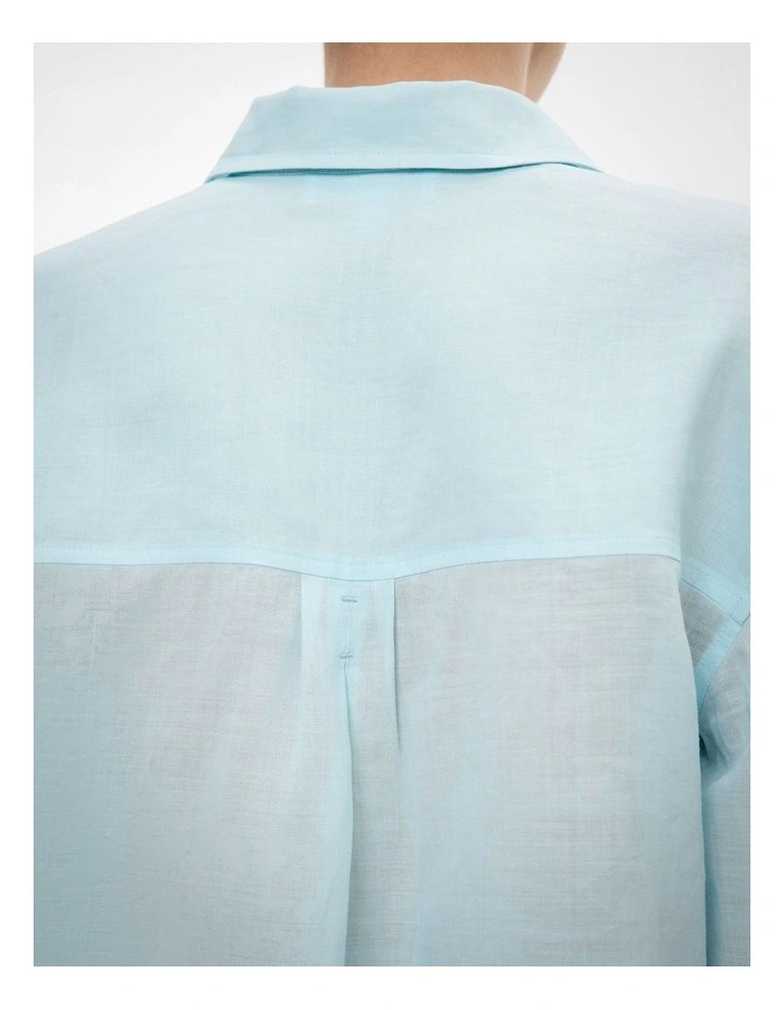 Panel Shirt in Aquamarine image 5