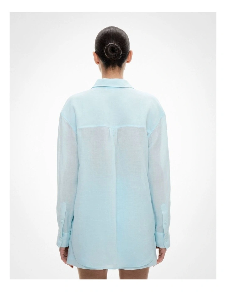 Panel Shirt in Aquamarine image 6