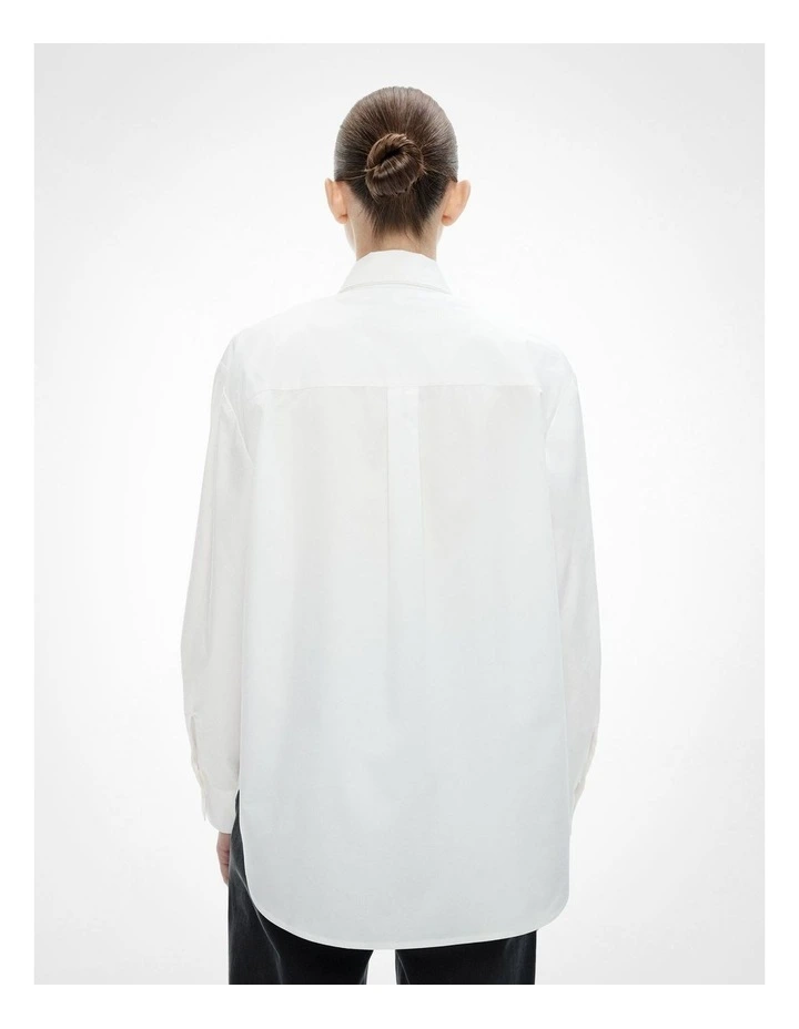Neck Tie Shirt in Fresh White image 2
