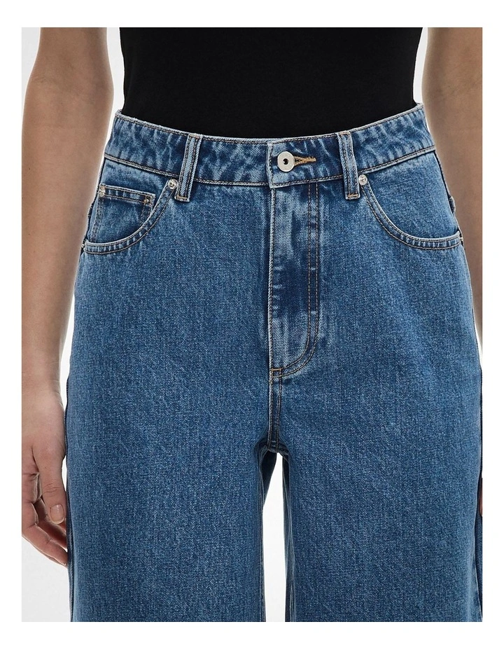 Denim Bermuda Shorts in Indigo image 4