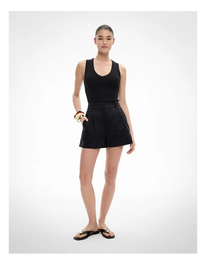 Tailored Shorts in Black image 2