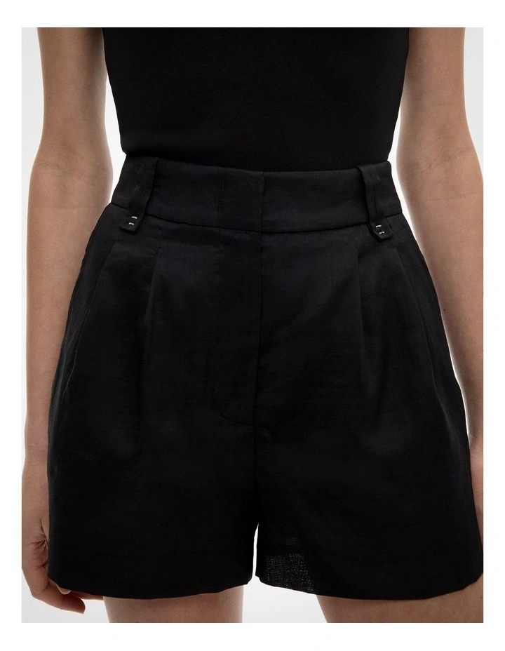 Tailored Shorts in Black image 3