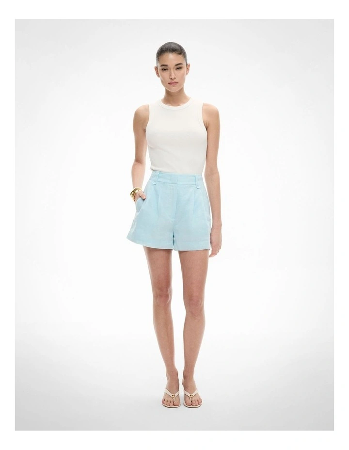 Tailored Shorts in Aquamarine image 1