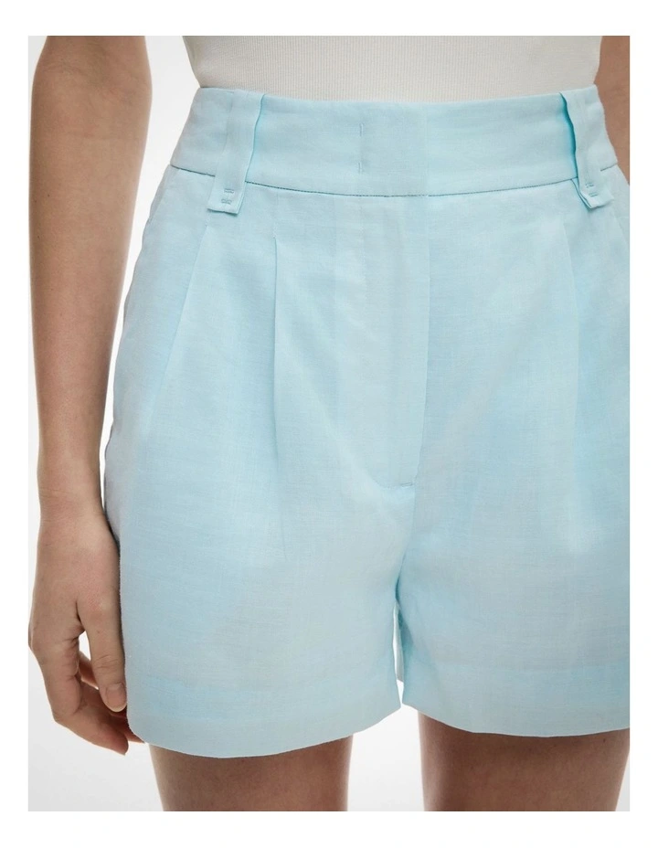 Tailored Shorts in Aquamarine image 4