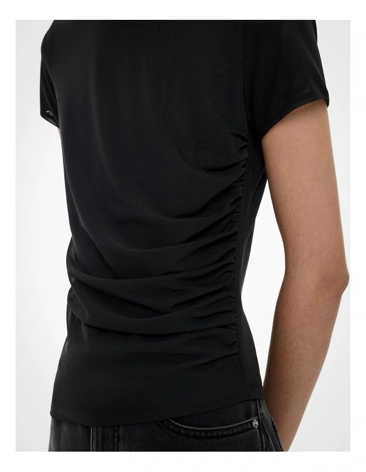 Mesh Baby T-shirt in Black image 3