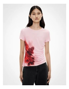 Mesh Baby T-shirt in Blush Floral
