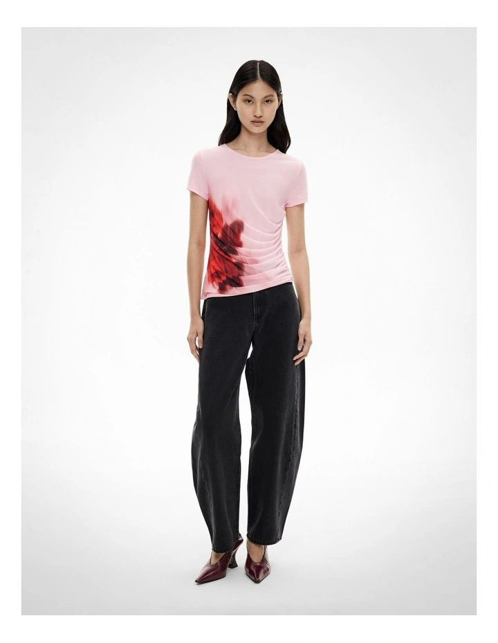 Mesh Baby T-shirt in Blush Floral image 2