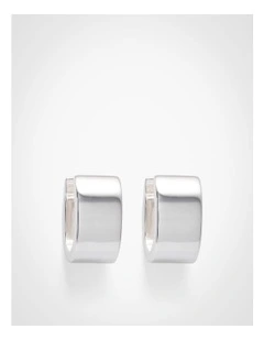 Luca Huggie Earrings in Silver