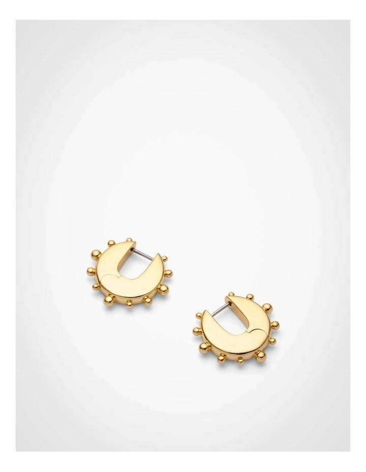 Rowan Huggie Earrings in Gold image 4