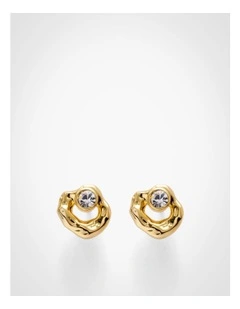 Brynne Stud Earrings in Gold