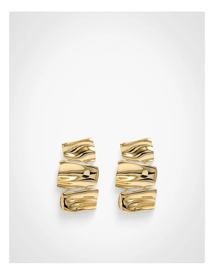 Nadia Drop Earrings in Gold image 1