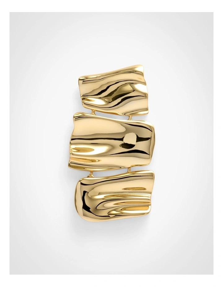 Nadia Drop Earrings in Gold image 3