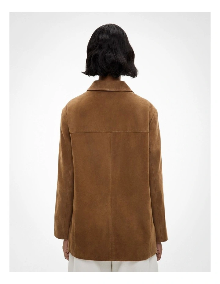 Suede Jacket in Rust image 5