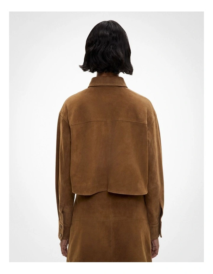 Suede Shirt in Rust image 5