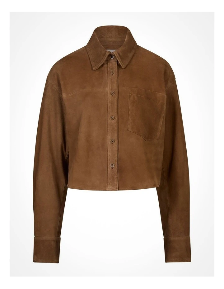 Suede Shirt in Rust image 6
