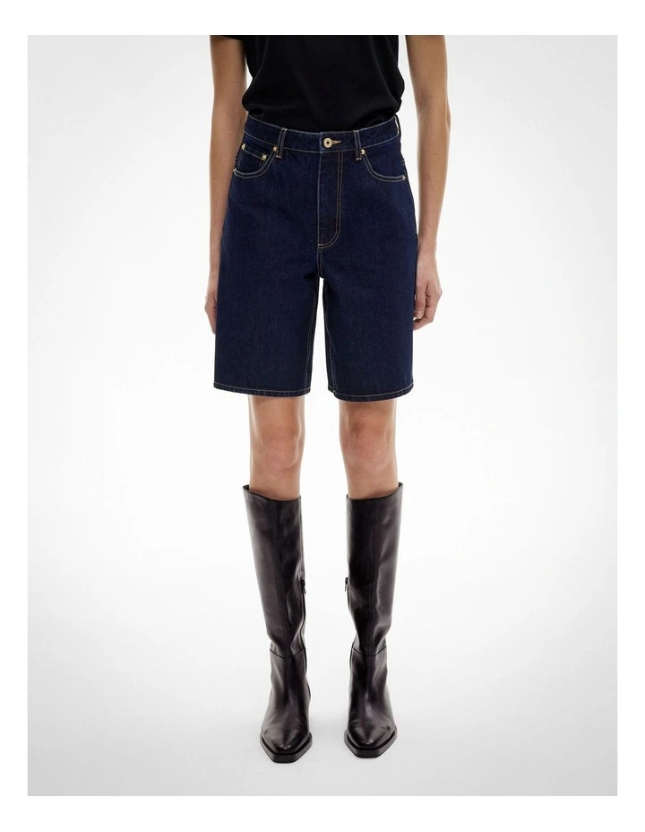 Bermuda Denim Shorts in Blue image 1
