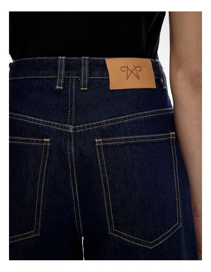 Bermuda Denim Shorts in Blue image 3
