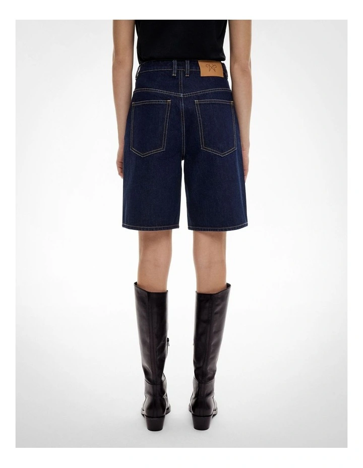 Bermuda Denim Shorts in Blue image 4