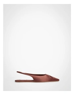 Nikki Flats in Dark Maple Rose