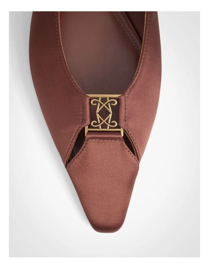 Nikki Flats in Dark Maple Rose image 6