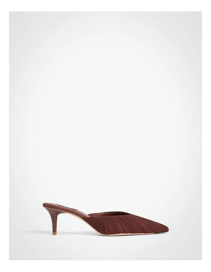 Rosie Kitten Mules in Brown image 1