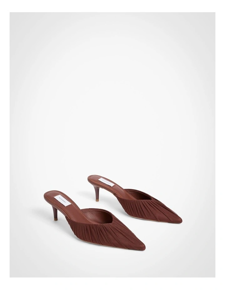 Rosie Kitten Mules in Brown image 3