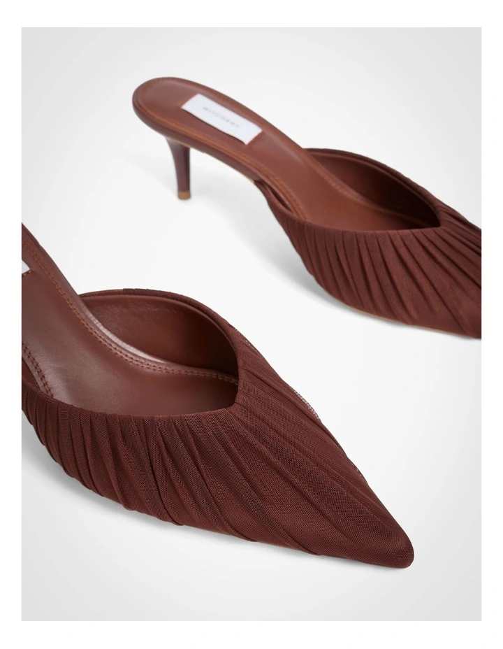 Rosie Kitten Mules in Brown image 4