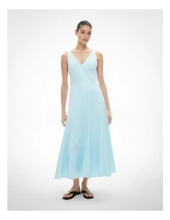 Seam Detail Dress in Aquamarine