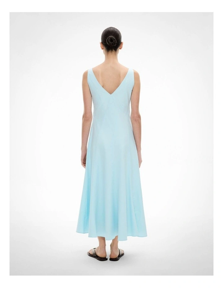 Seam Detail Dress in Aquamarine image 4