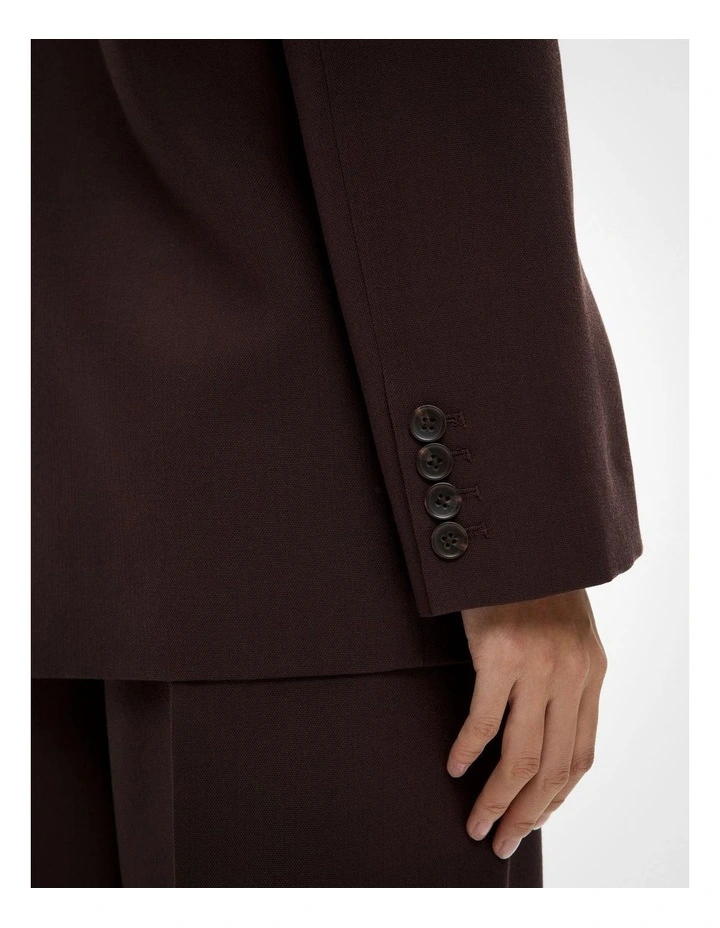 Piped Pocket Blazer in Espresso image 5
