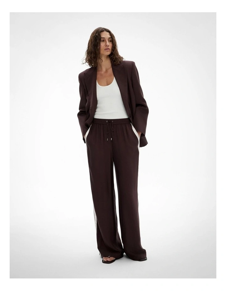Tailored Track Pants in Espresso image 2