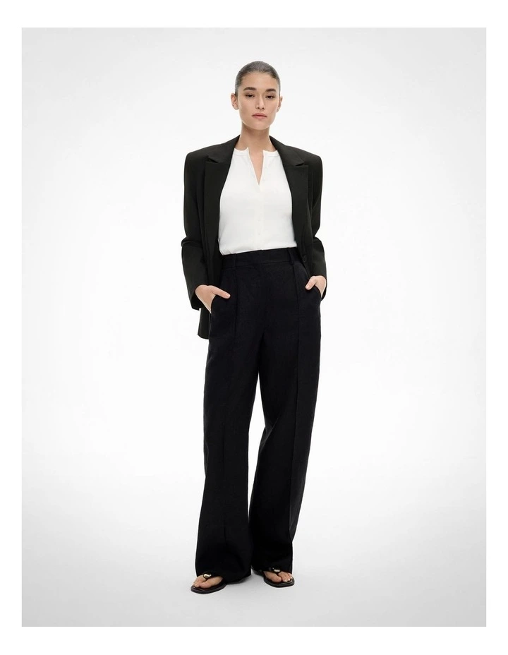 High Rise Pants in Black image 4