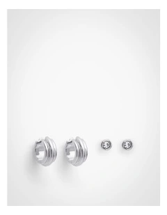 Erica Earring Set in Silver