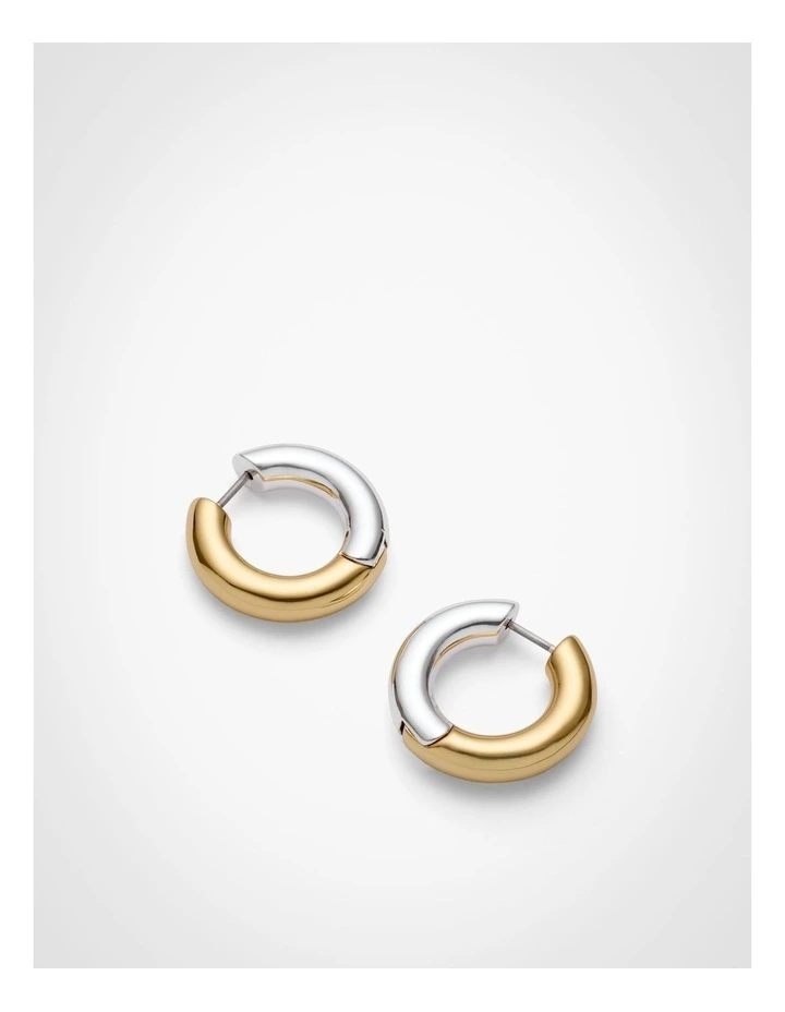 Maggie Hoop Earrings in Mixed Metal image 4