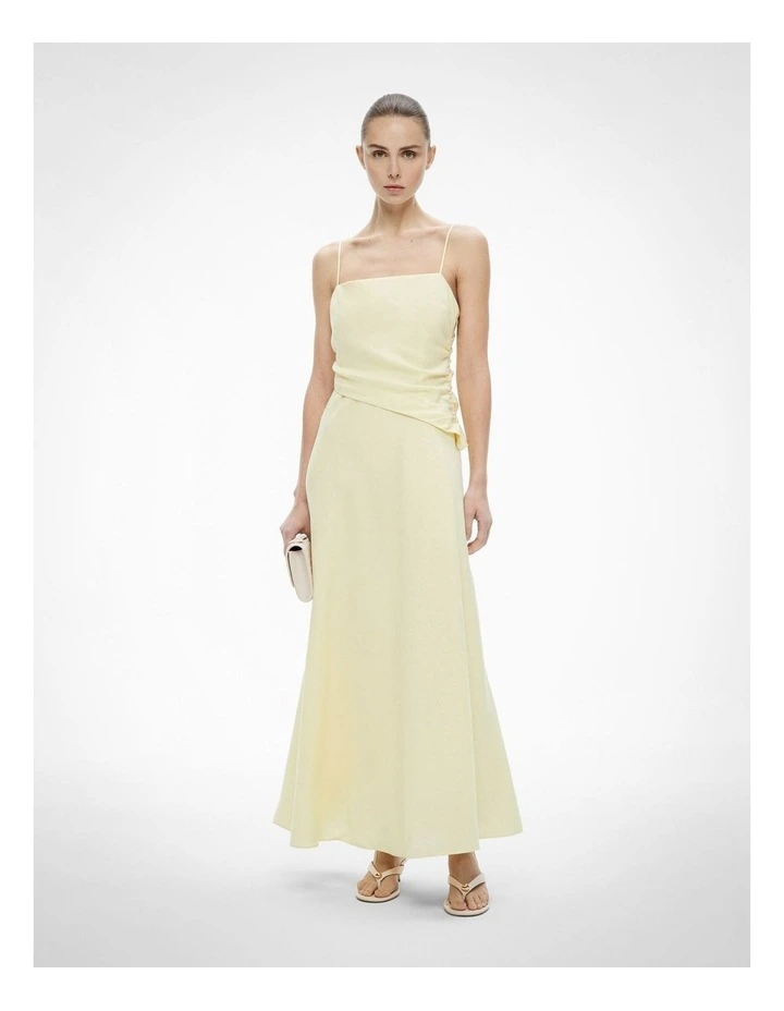 Tuck Bodice Maxi Dress in Lemonade image 1