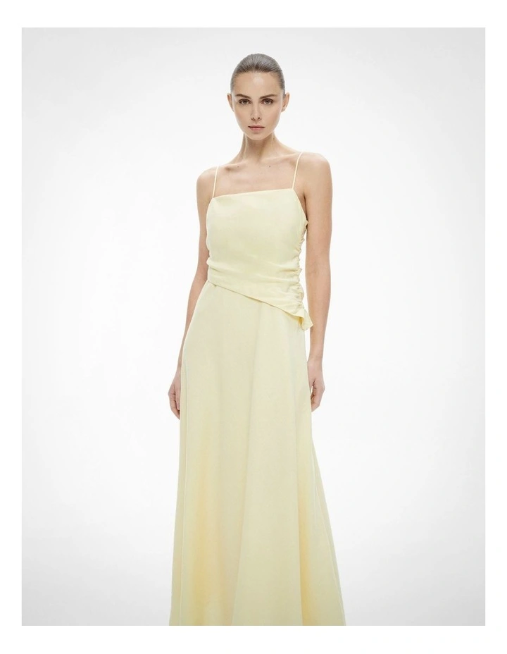 Tuck Bodice Maxi Dress in Lemonade image 2