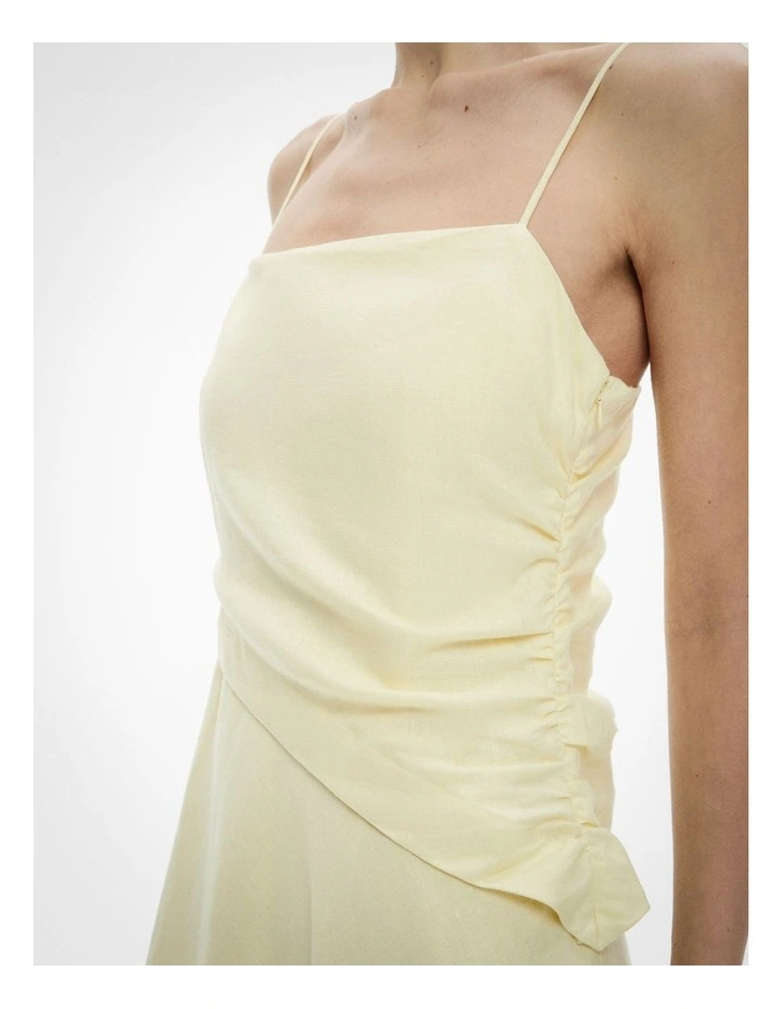 Tuck Bodice Maxi Dress in Lemonade image 3