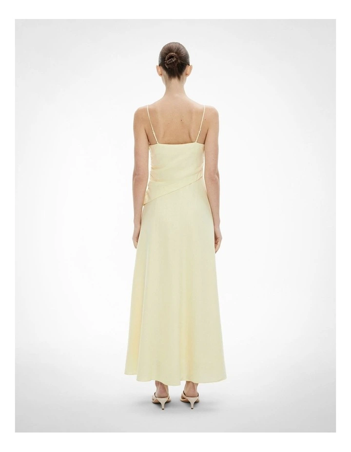 Tuck Bodice Maxi Dress in Lemonade image 4