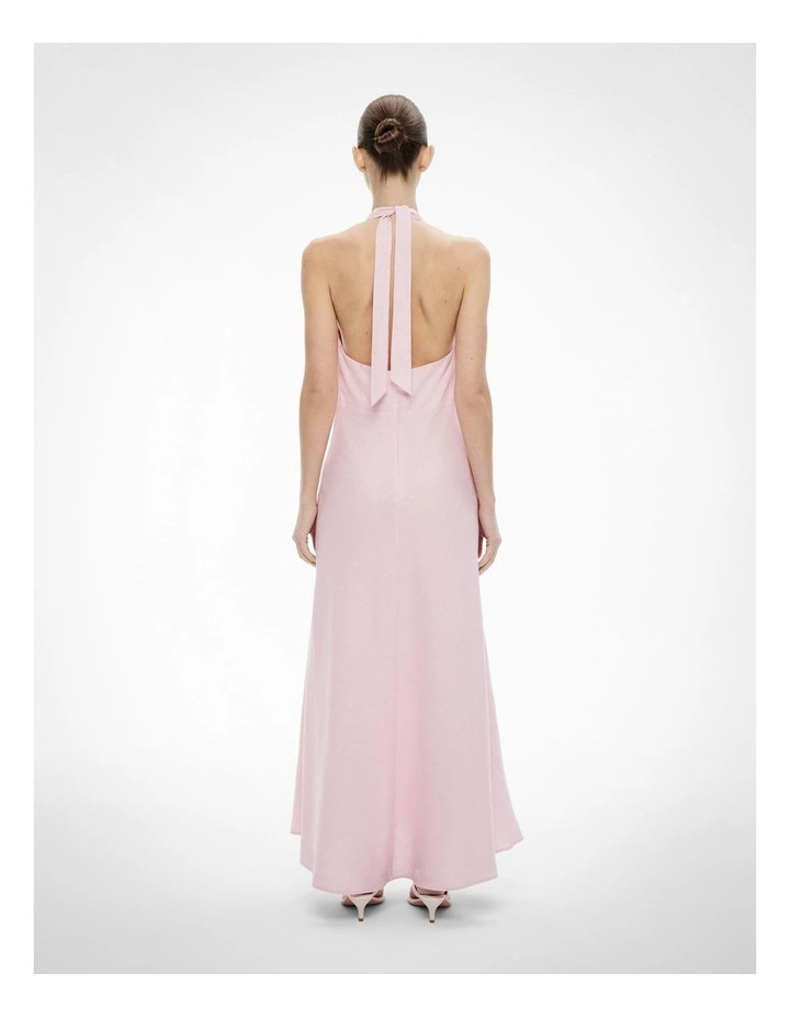 Halter Maxi Dress in Powder image 4